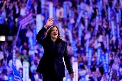 Kamala Harris en la Convención Nacional Demócrata