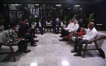Recibe Díaz-Canel al Primer Ministro de la República de Namibia
