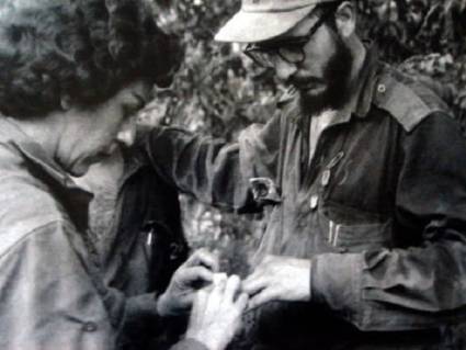 Fidel y Celia en la Sierra Maestra.