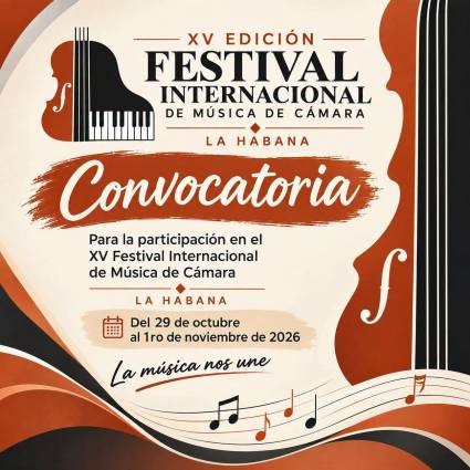 Convocan al 15to. Festival Internacional de Música de Cámara, una oportunidad para los jóvenes talentos