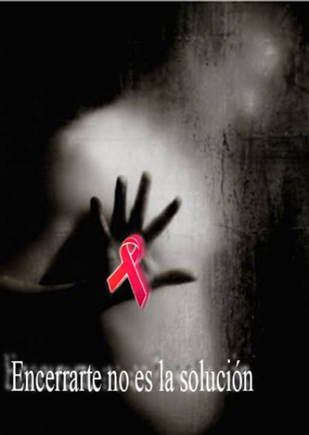 Cartel de bien público de la campaña contra el VIH