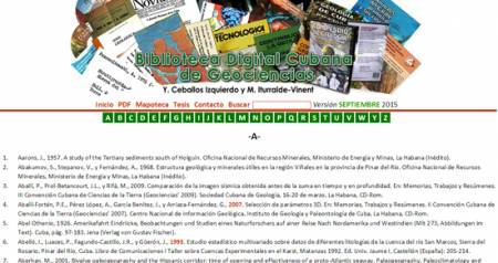Biblioteca Digital Cubana de Geociencias