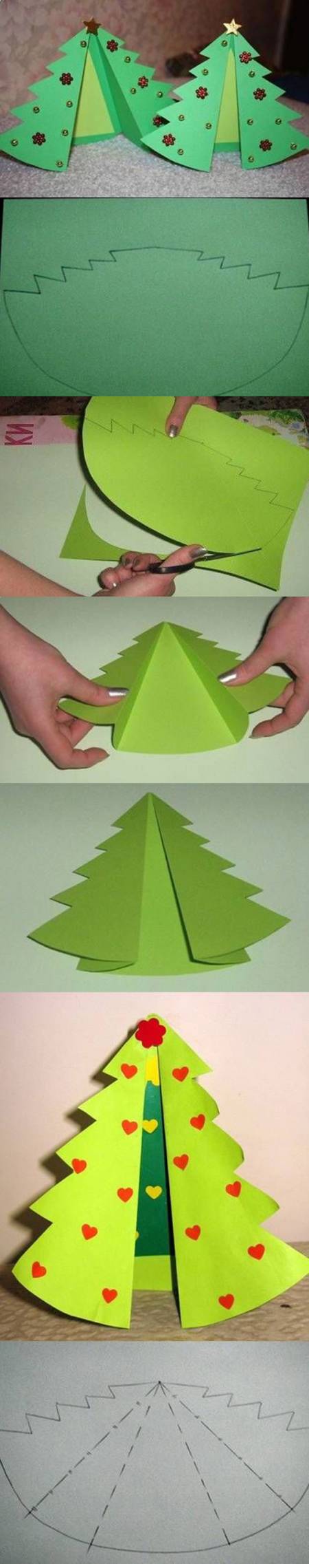 Arbolito de navidad de papel