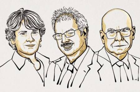 Los investigadores Carolyn Bertozzi, Morten Meldal y Barry Sharples, premios Nobel de Química 2022