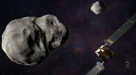 Nave DART y el asteroide binario