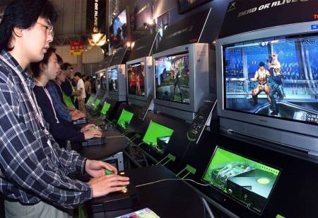 La Xbox durante una demostración de la consola en Japón.