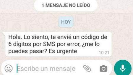 Estafa a través de WhatsApp