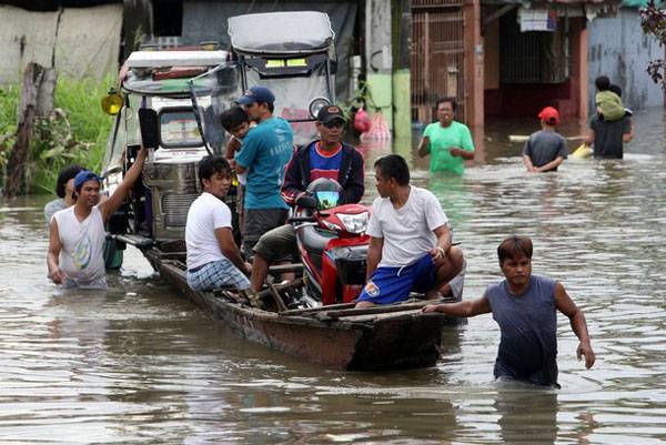 Tormenta tropical Ketsana en el tercio norte de Filipinas