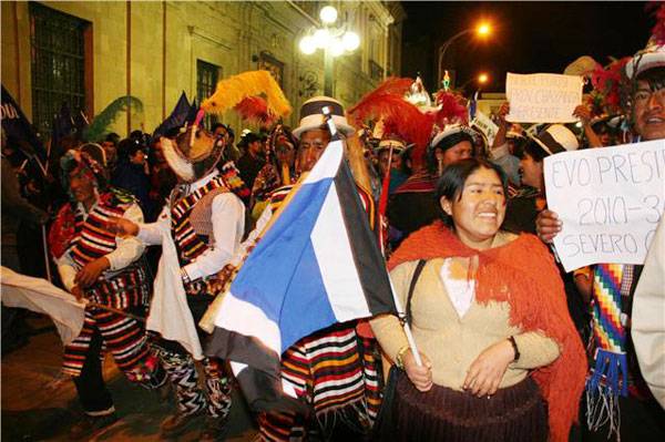 Amplio respaldo popular a postulación de Evo Morales