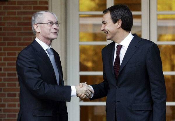 Van Rompuy y Zapatero