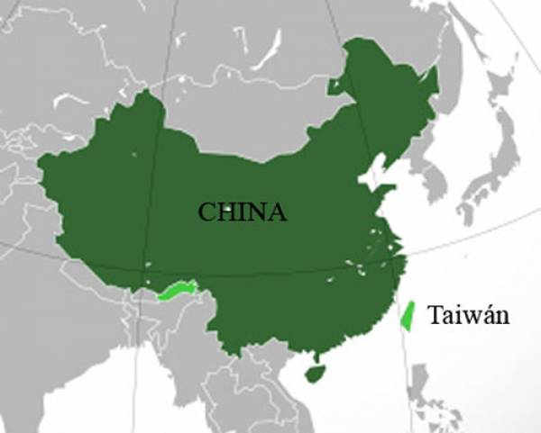 Mapa China/Taiwán