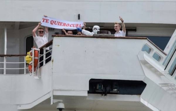 Los pasajeros del crucero MS Breamar agradecen a Cuba
