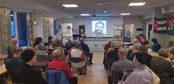 Dedican en Oslo a Fidel velada político-cultural por el centenario de su natalicio